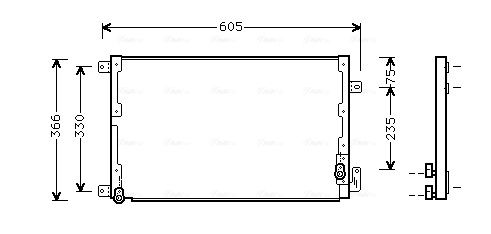 Obrázok Kondenzátor klimatizácie AVA QUALITY COOLING  LC5071