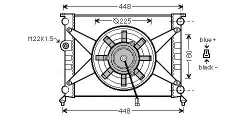 Obrázok Chladič motora AVA QUALITY COOLING  MS2378