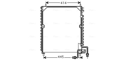 Obrázok Kondenzátor klimatizácie AVA QUALITY COOLING  MEA5199