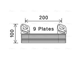 Obrázok Chladič motorového oleja AVA QUALITY COOLING  MN3090