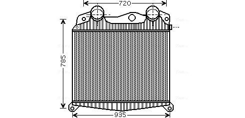 Obrázok Chladič plniaceho vzduchu AVA QUALITY COOLING  MN4017