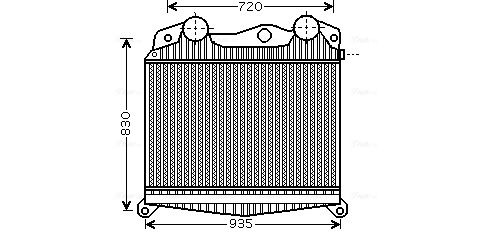 Obrázok Chladič plniaceho vzduchu AVA QUALITY COOLING  MN4040