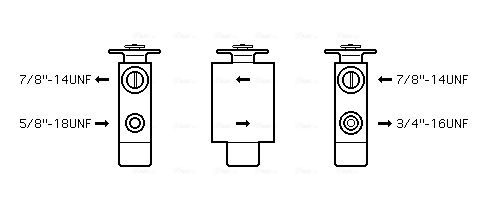 Obrázok Expanzný ventil klimatizácie AVA QUALITY COOLING  MS1101