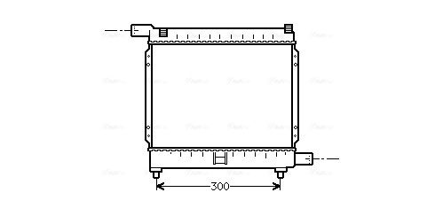 Obrázok Chladič motora AVA QUALITY COOLING  MS2039