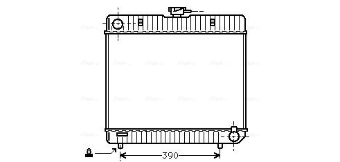 Obrázok Chladič motora AVA QUALITY COOLING  MS2042