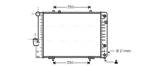 Obrázok Chladič motora AVA QUALITY COOLING  MS2096