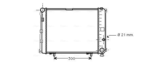 Obrázok Kondenzátor klimatizácie AVA QUALITY COOLING  MT5099