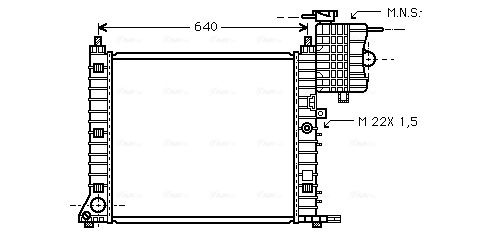 Obrázok Chladič motora AVA QUALITY COOLING  MS2213