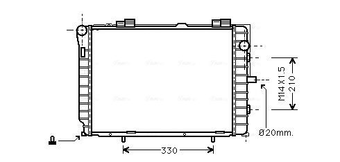 Obrázok Chladič motora AVA QUALITY COOLING  MS2229