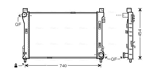 Obrázok Chladič motora AVA QUALITY COOLING  MS2288