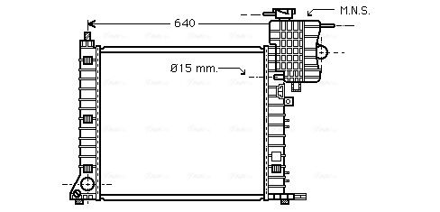 Obrázok Chladič motora AVA QUALITY COOLING  MSA2264