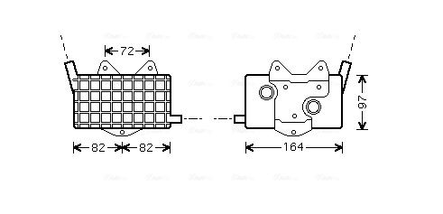 Obrázok Chladič motorového oleja AVA QUALITY COOLING  MS3294