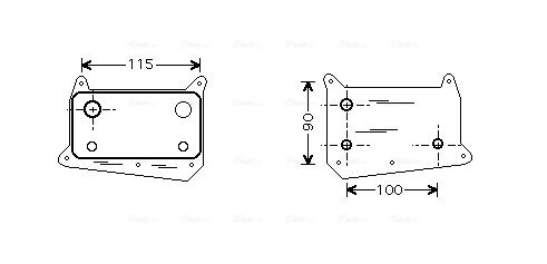 Obrázok Chladič motorového oleja AVA QUALITY COOLING  MS3318