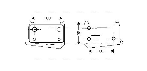Obrázok Chladič motorového oleja AVA QUALITY COOLING  MS3376