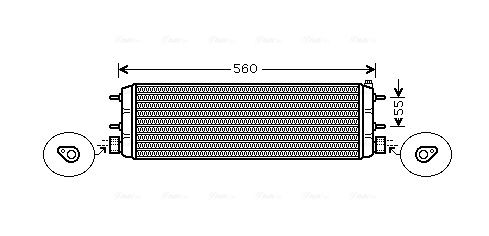 Obrázok Chladič motorového oleja AVA QUALITY COOLING  MS3387