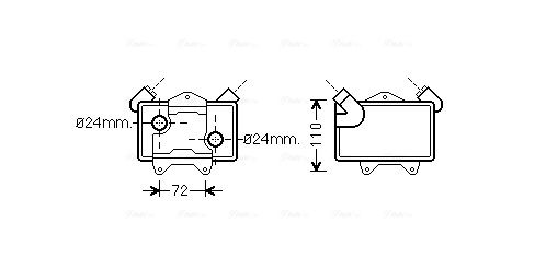 Obrázok Chladič motorového oleja AVA QUALITY COOLING  MS3477