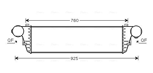 Obrázok Chladič plniaceho vzduchu AVA QUALITY COOLING  MS4380
