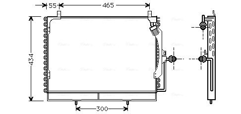 Obrázok Kondenzátor klimatizácie AVA QUALITY COOLING  MS5161