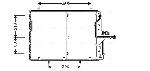 Obrázok Kondenzátor klimatizácie AVA QUALITY COOLING  MS5169