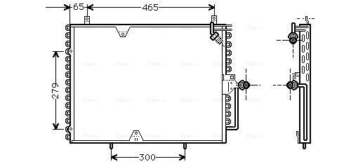Obrázok Kondenzátor klimatizácie AVA QUALITY COOLING  MS5170