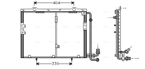 Obrázok Kondenzátor klimatizácie AVA QUALITY COOLING  MS5290
