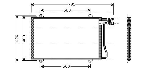 Obrázok Kondenzátor klimatizácie AVA QUALITY COOLING  MS5219