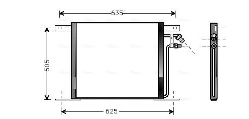 Obrázok Kondenzátor klimatizácie AVA QUALITY COOLING  MS5220