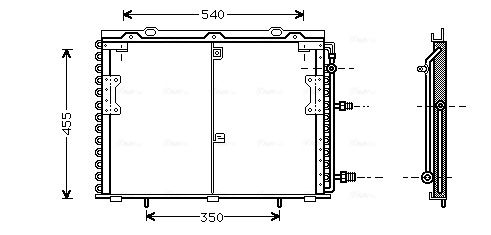Obrázok Kondenzátor klimatizácie AVA QUALITY COOLING  MS5221