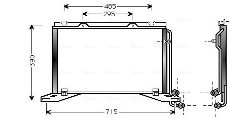 Obrázok Kondenzátor klimatizácie AVA QUALITY COOLING  MS5222
