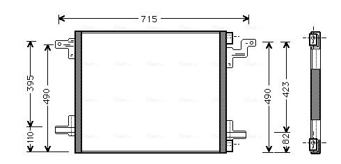 Obrázok Kondenzátor klimatizácie AVA QUALITY COOLING  MS5270
