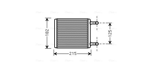 Obrázok Výmenník tepla vnútorného kúrenia AVA QUALITY COOLING  MS6442