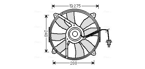 Obrázok Ventilátor chladenia motora AVA QUALITY COOLING  MS7521