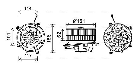 Obrázok Vnútorný ventilátor AVA QUALITY COOLING  MS8624