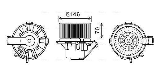 Obrázok Vnútorný ventilátor AVA QUALITY COOLING  MS8648
