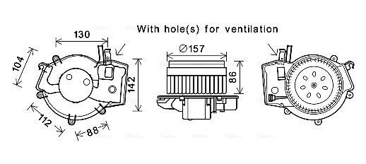 Obrázok Vnútorný ventilátor AVA QUALITY COOLING  MS8657
