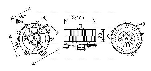 Obrázok Vnútorný ventilátor AVA QUALITY COOLING  MS8661