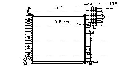 Obrázok Chladič motora AVA QUALITY COOLING  MSA2265