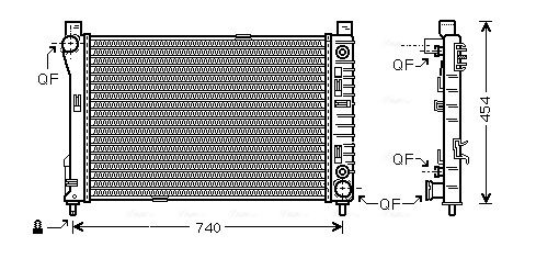 Obrázok Chladič motora AVA QUALITY COOLING  MSA2286
