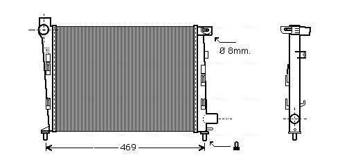 Obrázok Chladič motora AVA QUALITY COOLING  MSA2458