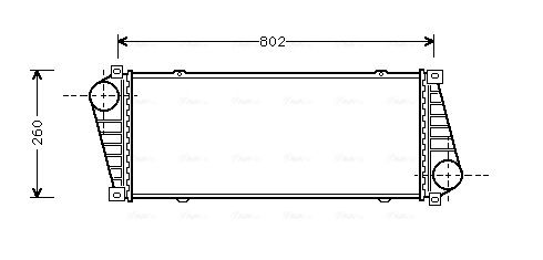 Obrázok Chladič plniaceho vzduchu AVA QUALITY COOLING  MSA4217