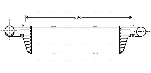 Obrázok Chladič plniaceho vzduchu AVA QUALITY COOLING  MSA4224