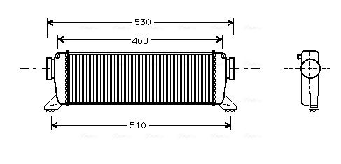 Obrázok Chladič plniaceho vzduchu AVA QUALITY COOLING  MSA4261