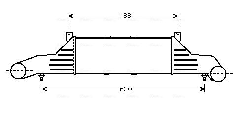 Obrázok Chladič plniaceho vzduchu AVA QUALITY COOLING  MSA4295
