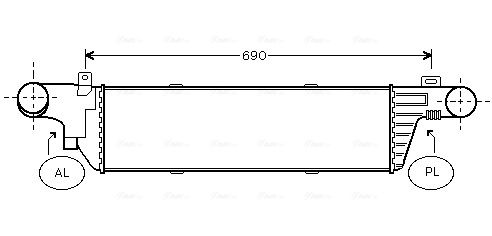Obrázok Chladič plniaceho vzduchu AVA QUALITY COOLING  MSA4320