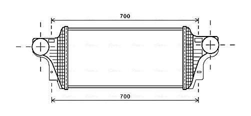 Obrázok Chladič plniaceho vzduchu AVA QUALITY COOLING  MSA4549