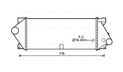 Obrázok Chladič plniaceho vzduchu AVA QUALITY COOLING  MSA4677