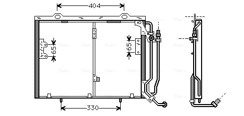 Obrázok Kondenzátor klimatizácie AVA QUALITY COOLING  MSA5245