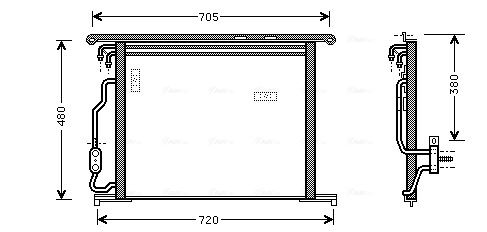 Obrázok Kondenzátor klimatizácie AVA QUALITY COOLING  MSA5280