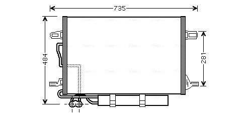 Obrázok Kondenzátor klimatizácie AVA QUALITY COOLING  MSA5307D
