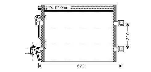 Obrázok Kondenzátor klimatizácie AVA QUALITY COOLING  MSA5392